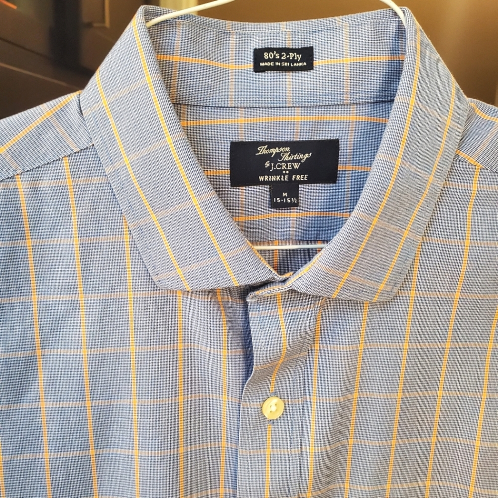 J.Crew Wrinkle Free Dress Shirt - Size M - Classic/Reg. Fit - 15-15.5" Neck